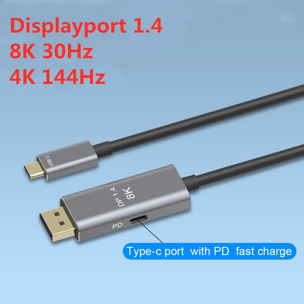 USB C to DisplayPort 1.4 8K ̺ (USB-C PD ) ..